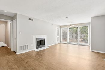Cozy fireplace in select homes